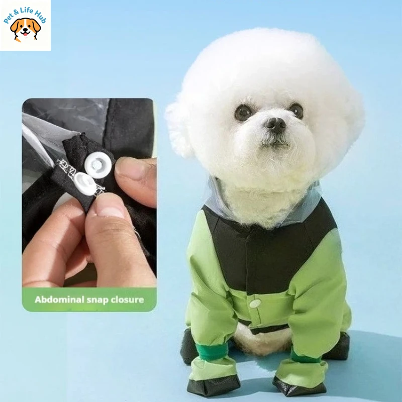 Small and medium-sized dogs pet rain poncho fashion footed traction all-inclusive mackintosh dog clothes-dog supplies
Small and medium-sized dogs pet rain poncho fashion footed traction all-inclusive mackintosh dog clothes-dog supplies