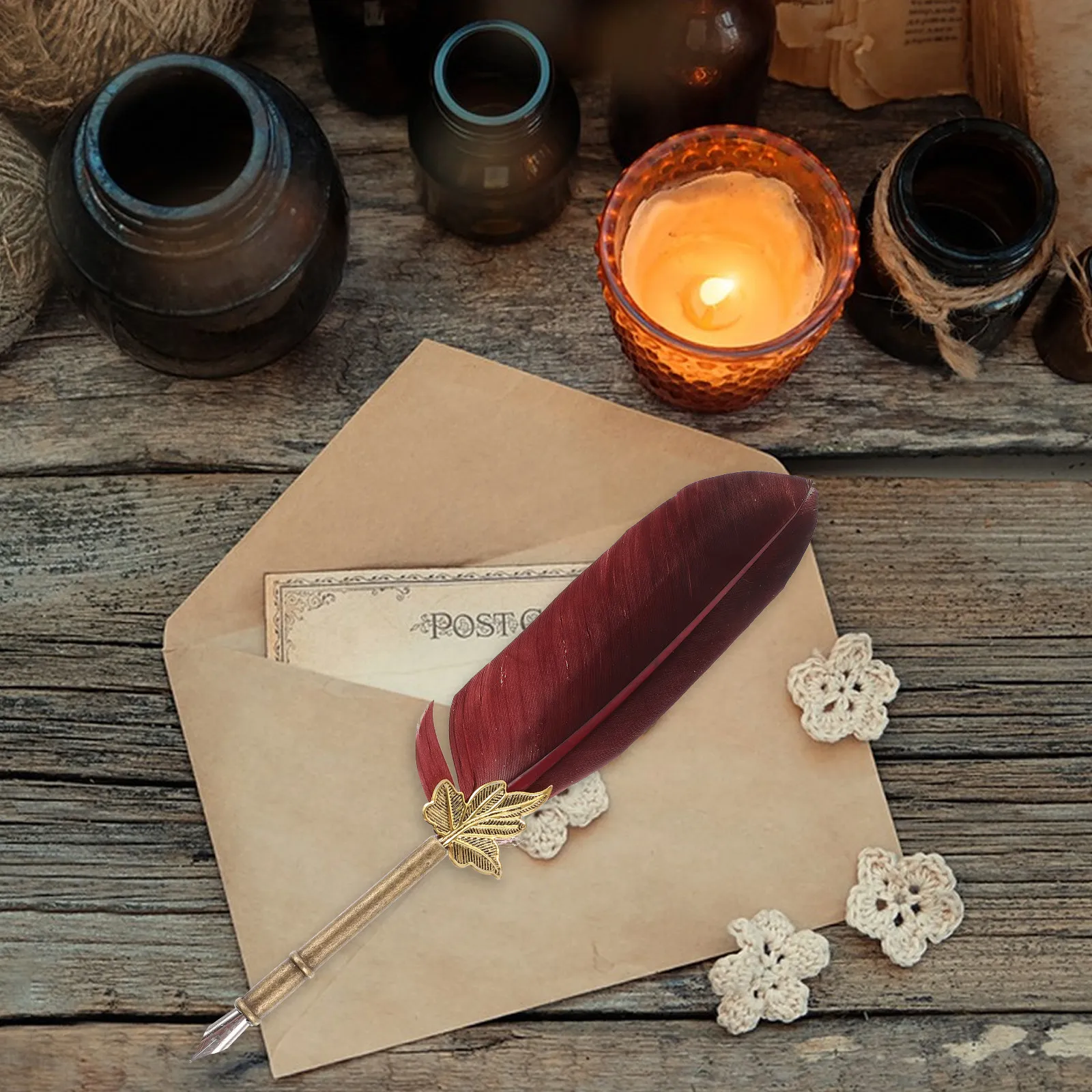 Signature Dip Pen for Wedding Events Reusable Calligraphy Quill Pen with Artificial Plume Metal Construction Easy Clean Smooth
Signature Dip Pen for Wedding Events Reusable Calligraphy Quill Pen with Artificial Plume Metal Construction Easy Clean Smooth