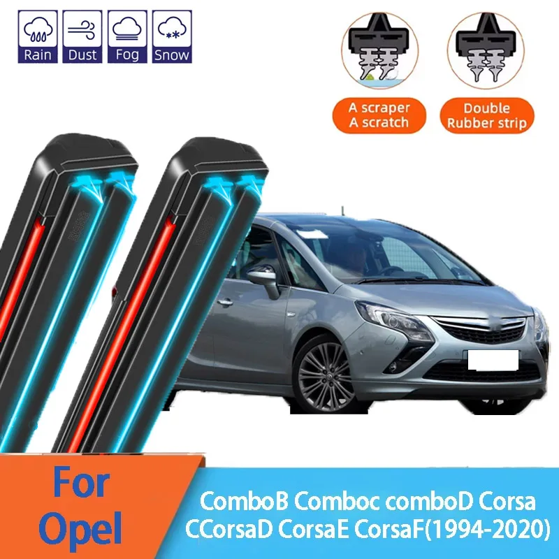 For Opel Combo B/C/G Corsa C/D/E/F Front Windscreen Wipers Double Rubber Car Wiper Blades Car Accessories
For Opel Combo B/C/G Corsa C/D/E/F Front Windscreen Wipers Double Rubber Car Wiper Blades Car Accessories