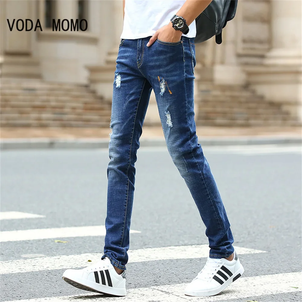 Men Jeans Jean Homme Pantalon Ripped Slim Denim Trousers Biker High Quality Male Straight Casual Designer Streetwear Moda Hombre
Men Jeans Jean Homme Pantalon Ripped Slim Denim Trousers Biker High Quality Male Straight Casual Designer Streetwear Moda Hombre