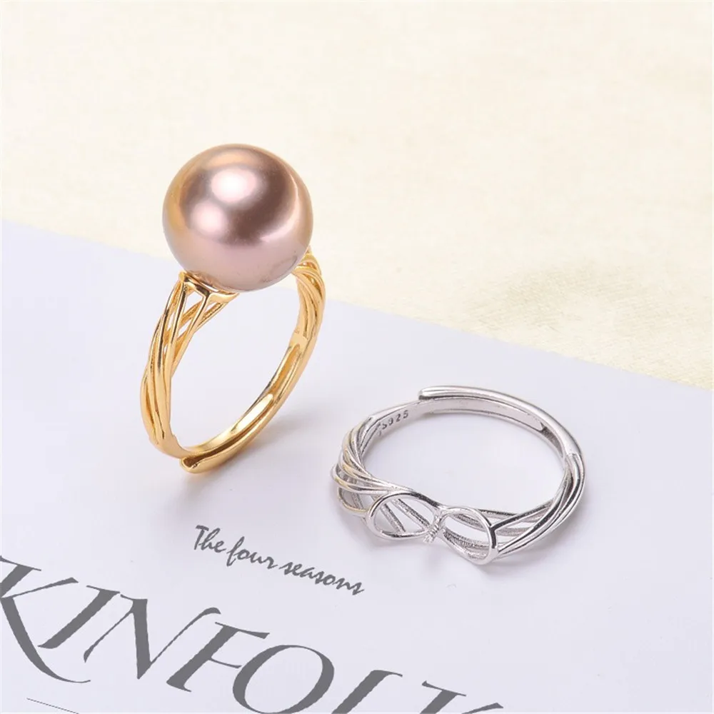 DIY Pearl Ring Accessories S925 Sterling Silver Pearl Ring Empty Fashion Simple Ring Fit 11-13mm Round Beads Z084
DIY Pearl Ring Accessories S925 Sterling Silver Pearl Ring Empty Fashion Simple Ring Fit 11-13mm Round Beads Z084