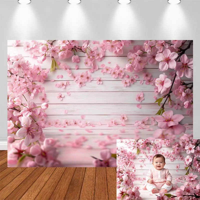 LS Photography Background Pink Plum Blossom Wooden Wall Decor Birthday Baby Shower Cake Smash Adult Kids Portrait Photo Backdrop
LS Photography Background Pink Plum Blossom Wooden Wall Decor Birthday Baby Shower Cake Smash Adult Kids Portrait Photo Backdrop