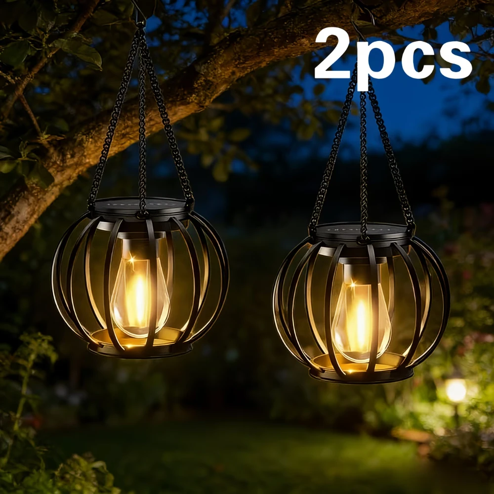 Solar Lanterns Outdoor IP65 Waterproof Solar Lantern LED Hanging Solar Powered Lamp Decorative Solar Lights for Garden Yard
Solar Lanterns Outdoor IP65 Waterproof Solar Lantern LED Hanging Solar Powered Lamp Decorative Solar Lights for Garden Yard