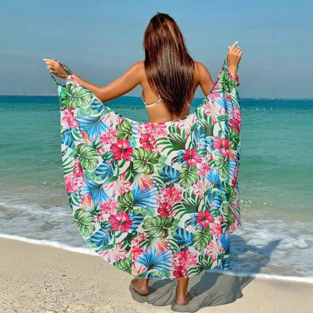 European and American Portable Beach Blouse Flower Printing Quick Drying Non-stick Sand One Piece Dopamine Seaside Wear Skirt
European and American Portable Beach Blouse Flower Printing Quick Drying Non-stick Sand One Piece Dopamine Seaside Wear Skirt