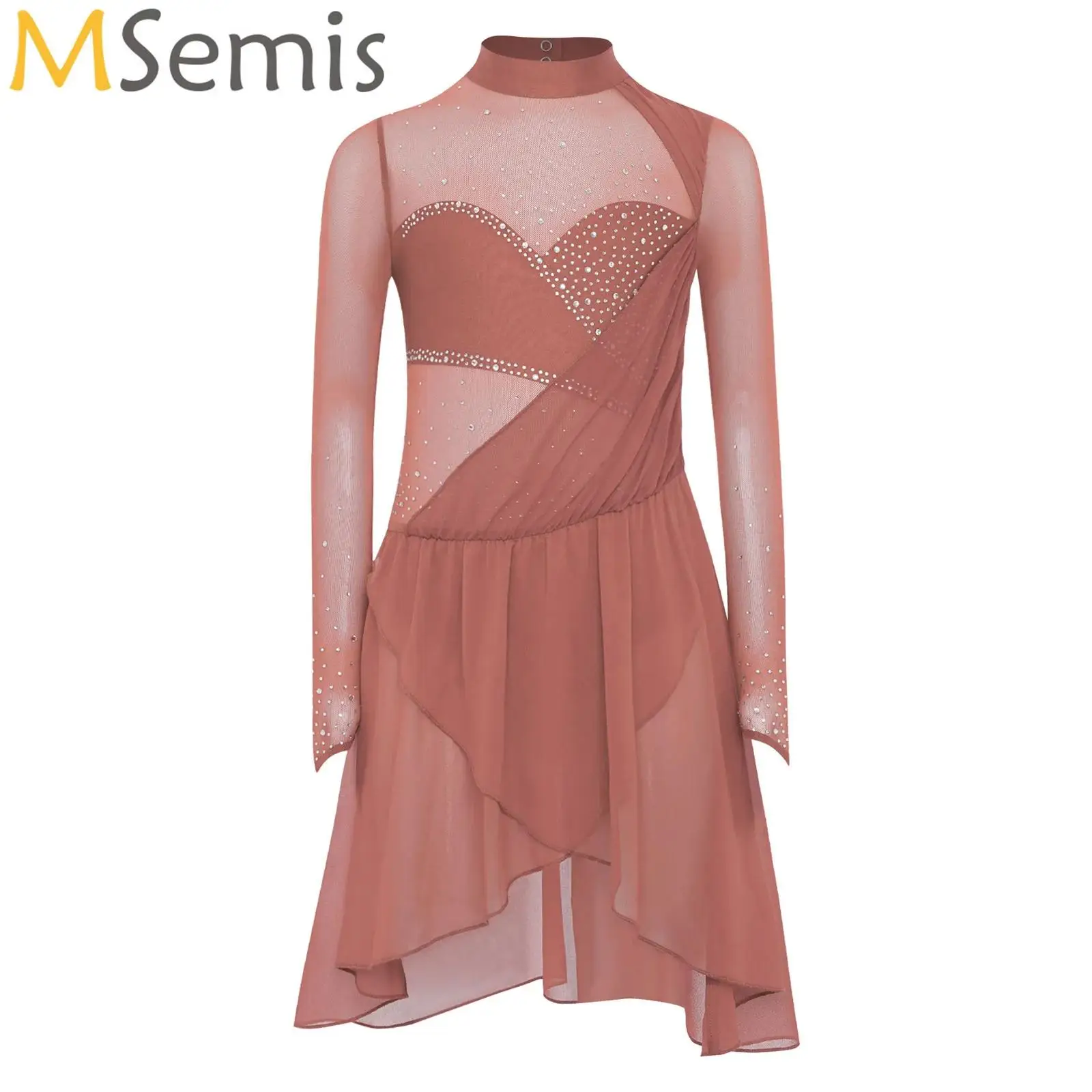 Teens Girls Modern Dance Costume Performance Dancewear Lyrical Figure Skating Skirted Leotard Rhinestones Irregular Hem Dress
Teens Girls Modern Dance Costume Performance Dancewear Lyrical Figure Skating Skirted Leotard Rhinestones Irregular Hem Dress