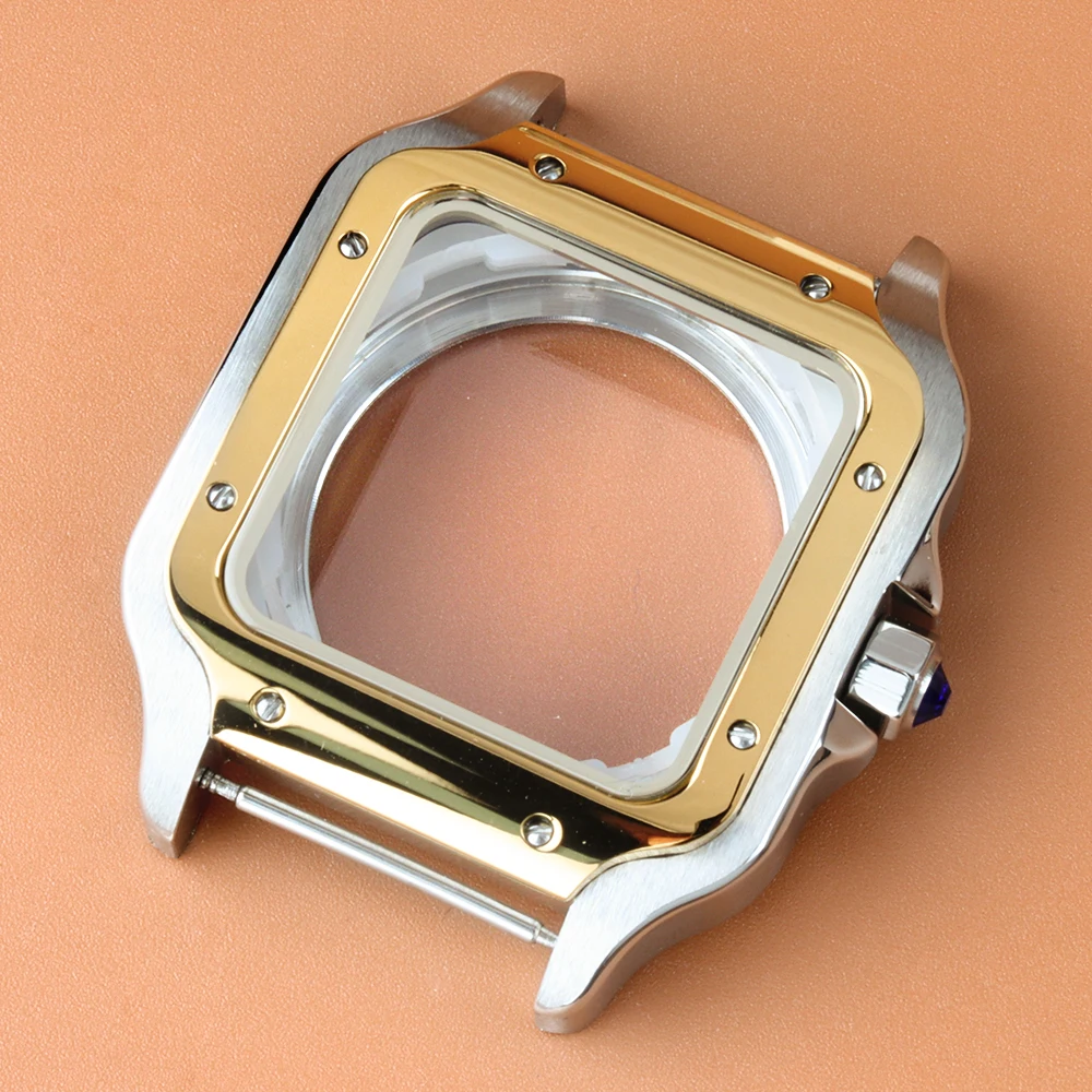For Santo Case 38mm NH35 Gold Square Watch Case Watch Repair Fit NH35 NH36 NH38 Automatic Movement 27mm Dial Modification Parts
For Santo Case 38mm NH35 Gold Square Watch Case Watch Repair Fit NH35 NH36 NH38 Automatic Movement 27mm Dial Modification Parts