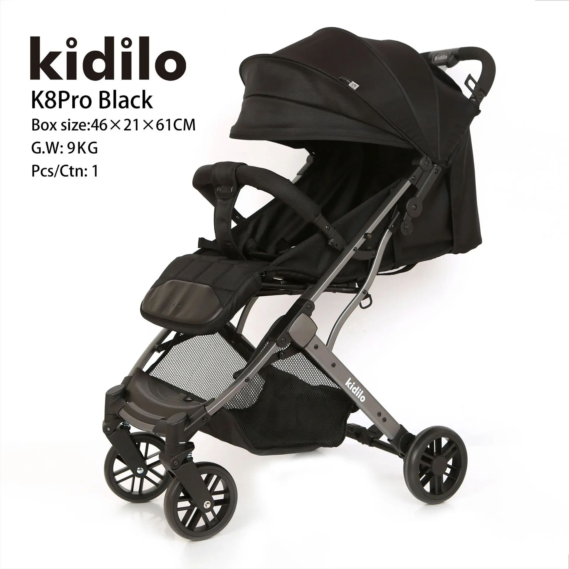 Kidilo Baby Stroller Multifunctional Sleeping Basket Baby Stroller Can Sit or Lie Down New High Landscape Children's Stroller
Kidilo Baby Stroller Multifunctional Sleeping Basket Baby Stroller Can Sit or Lie Down New High Landscape Children's Stroller