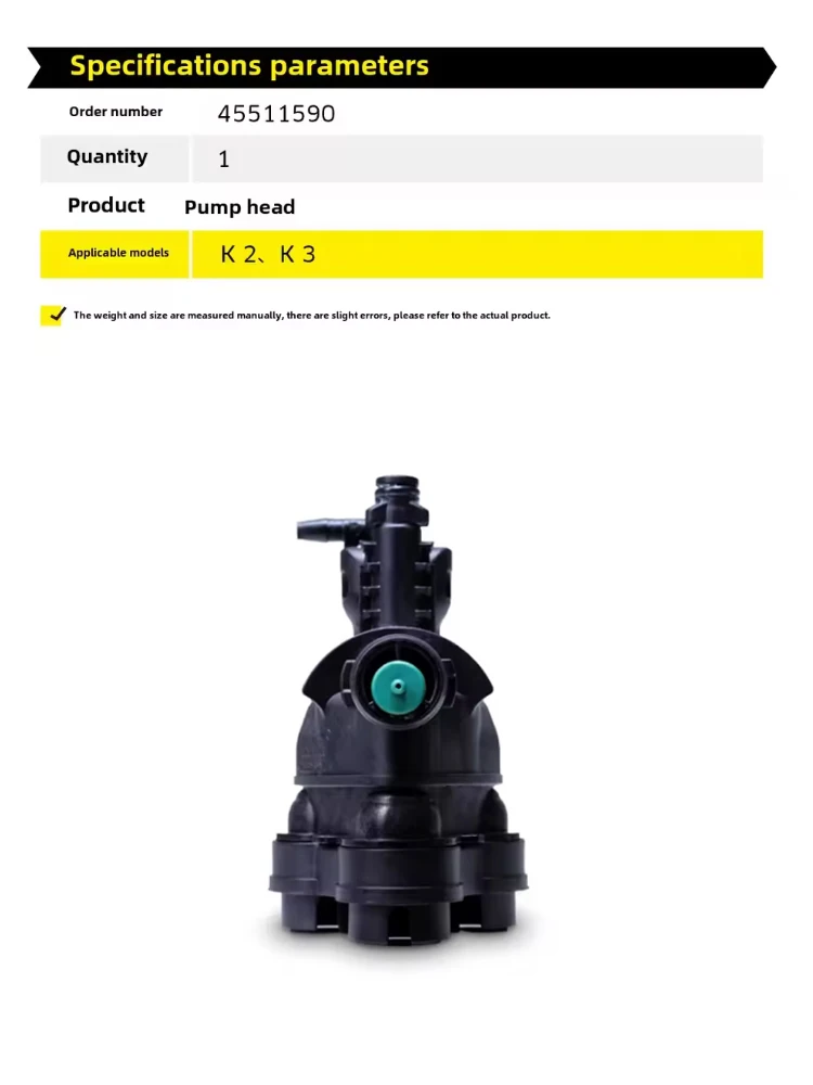 1pcs for KAHE Kärcher Genuine Home Washer Accessories Consumables Pump Head For K3 K3.190 K3PLUS K2 45511590
1pcs for KAHE Kärcher Genuine Home Washer Accessories Consumables Pump Head For K3 K3.190 K3PLUS K2 45511590