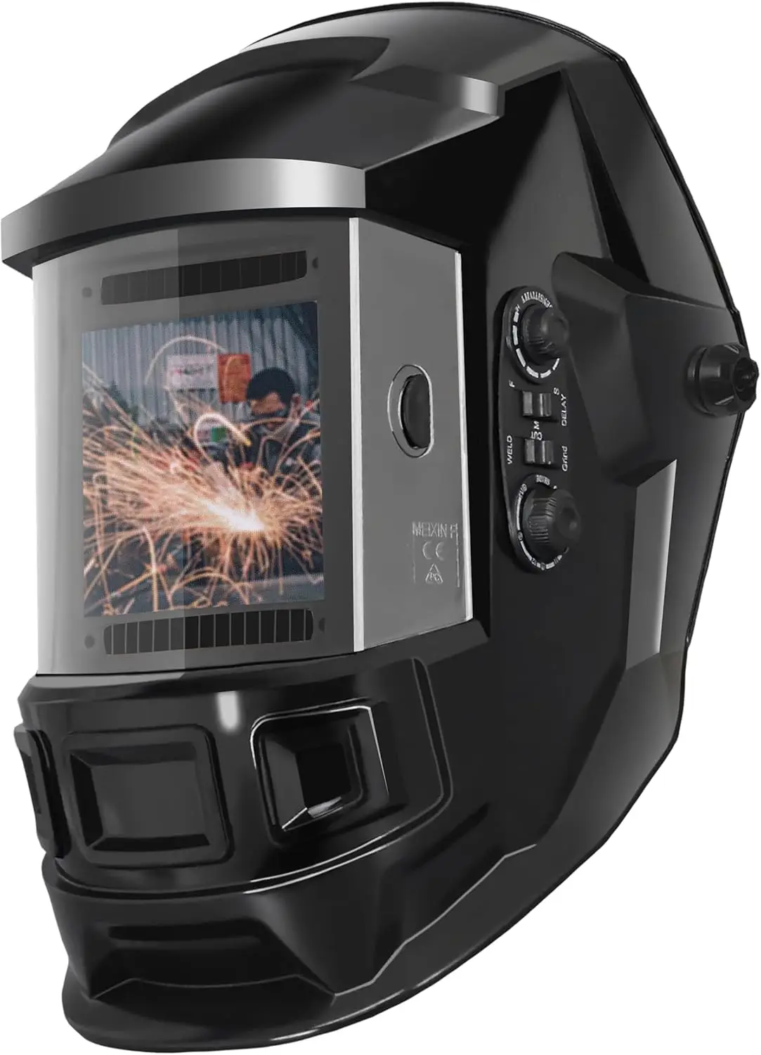 Auto Darkening Welding Helmet, Blue Light Blocking, 1/1/1/2 True Color Wide Shade 4/9-13 Welder Mask for TIG MIG ARC
Auto Darkening Welding Helmet, Blue Light Blocking, 1/1/1/2 True Color Wide Shade 4/9-13 Welder Mask for TIG MIG ARC