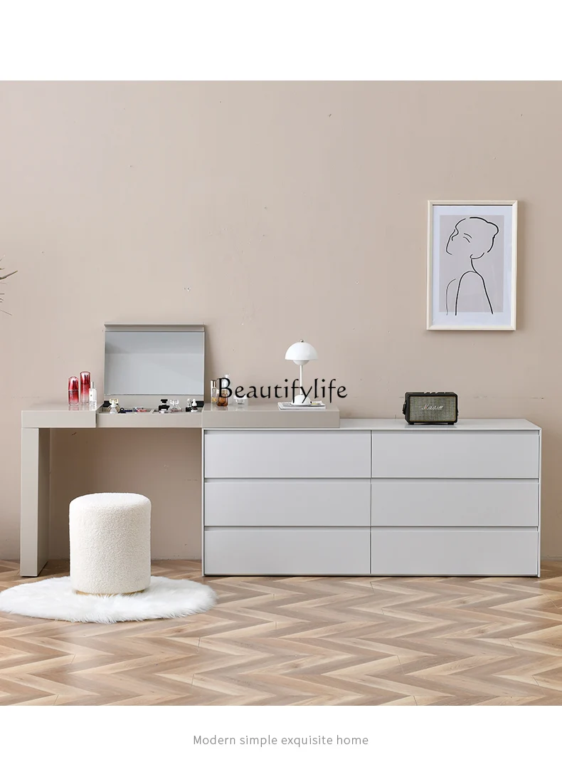 04Italian minimalist bedroom chest makeup table integrated bedroom corner dresser
04Italian minimalist bedroom chest makeup table integrated bedroom corner dresser