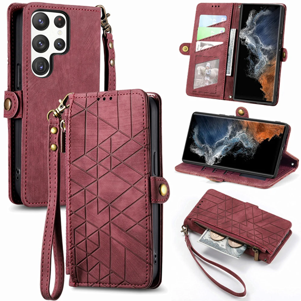 S24 FE 5G 2024 Crossbody Strap Leather Flip Book Case For Samsung Galaxy S24 Ultra Zipper Wallet Cover For Galaxy S24 Plus Funda
S24 FE 5G 2024 Crossbody Strap Leather Flip Book Case For Samsung Galaxy S24 Ultra Zipper Wallet Cover For Galaxy S24 Plus Funda