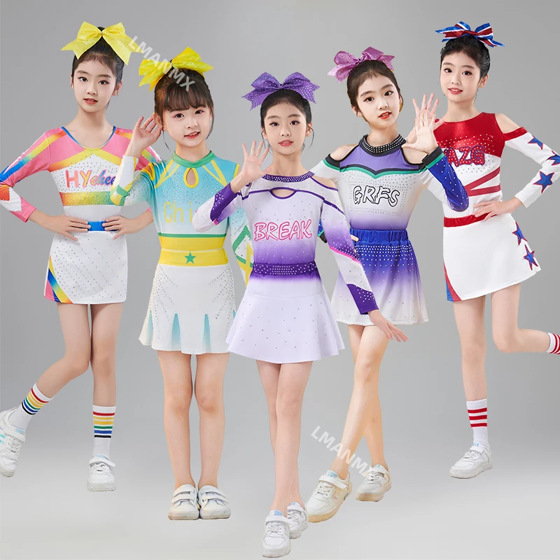 Детский костюм черлидинга, новый костюм черлидинга для девочек, костюм для сценического танца
Детский костюм черлидинга, новый костюм черлидинга для девочек, костюм для сценического танца