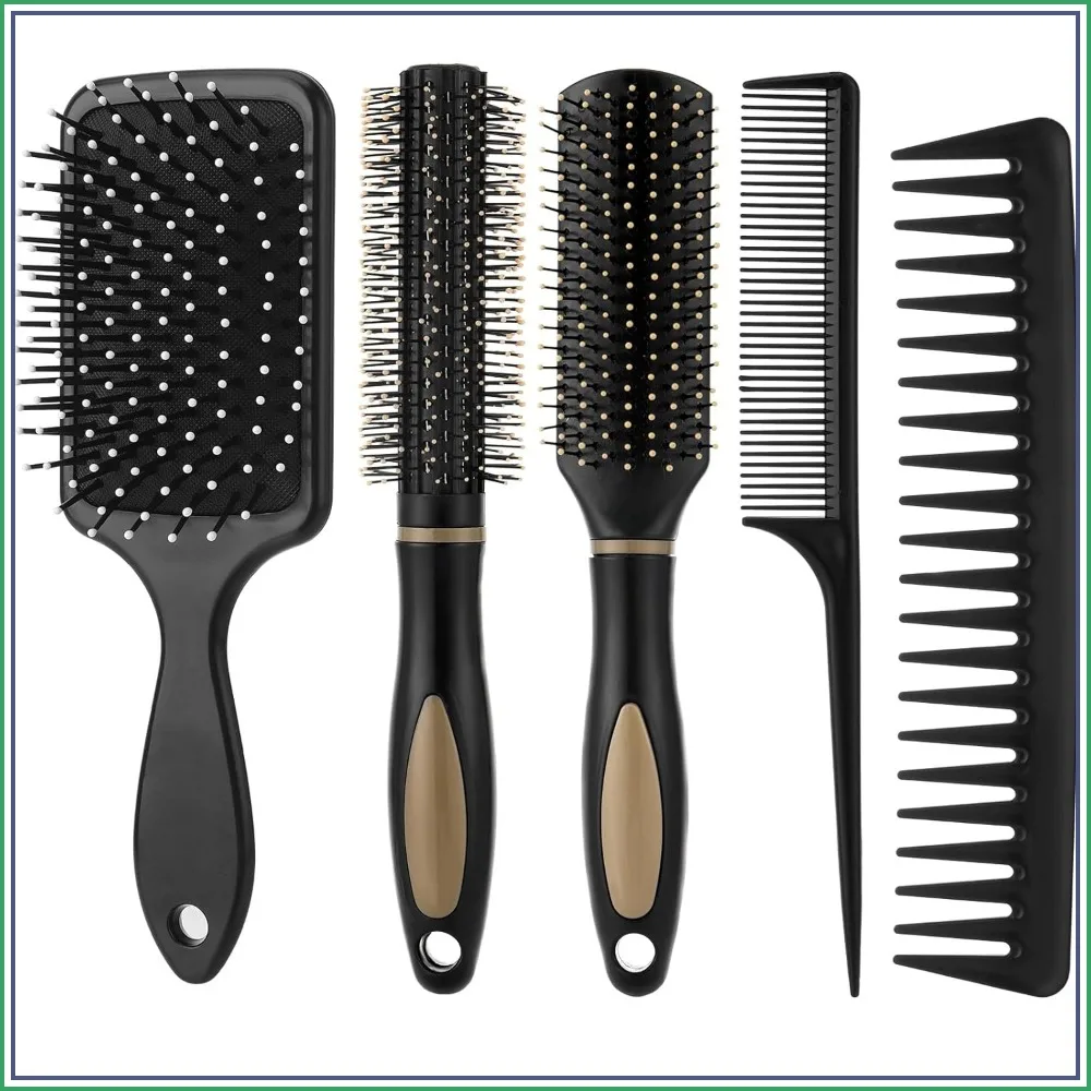 5Pcs Hair Brush Set for Women Men Detangler Brush Wet Dry Curly Straight Hair
5Pcs Hair Brush Set for Women Men Detangler Brush Wet Dry Curly Straight Hair
