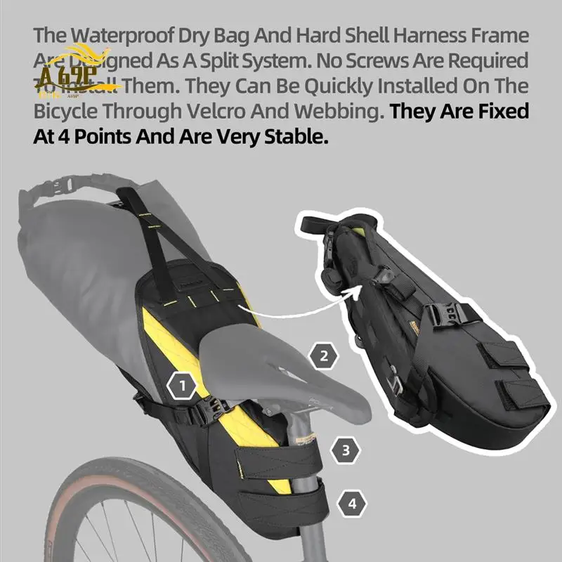 A69P-Rhinowalk Bike Saddle Bag Stable Not Shaking 14L Big Capacity Removable Dry Bag Waterproof For Road Bike
A69P-Rhinowalk Bike Saddle Bag Stable Not Shaking 14L Big Capacity Removable Dry Bag Waterproof For Road Bike