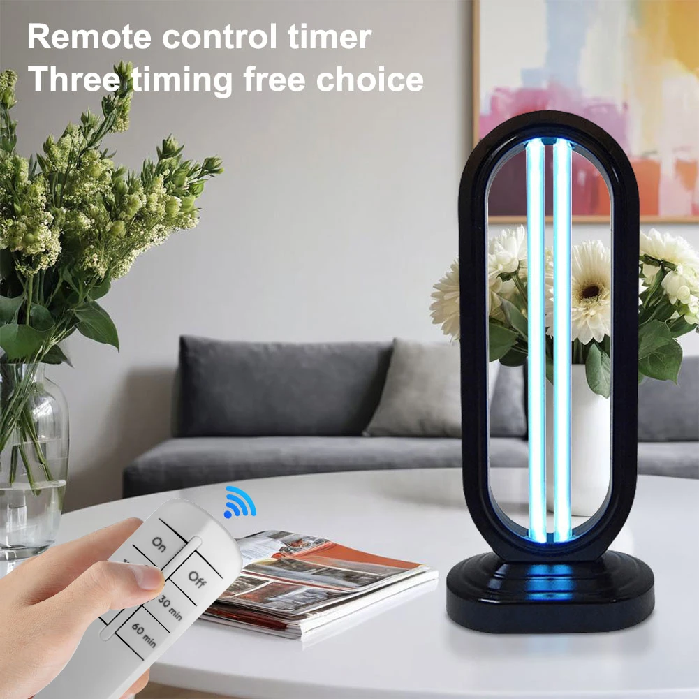 UV Light Sanitizer with 3- Speed Timing and Remote Control Ultraviolet Light 38W 110V UVC Lamp for Home Kitchen Baby Room Office
UV Light Sanitizer with 3- Speed Timing and Remote Control Ultraviolet Light 38W 110V UVC Lamp for Home Kitchen Baby Room Office