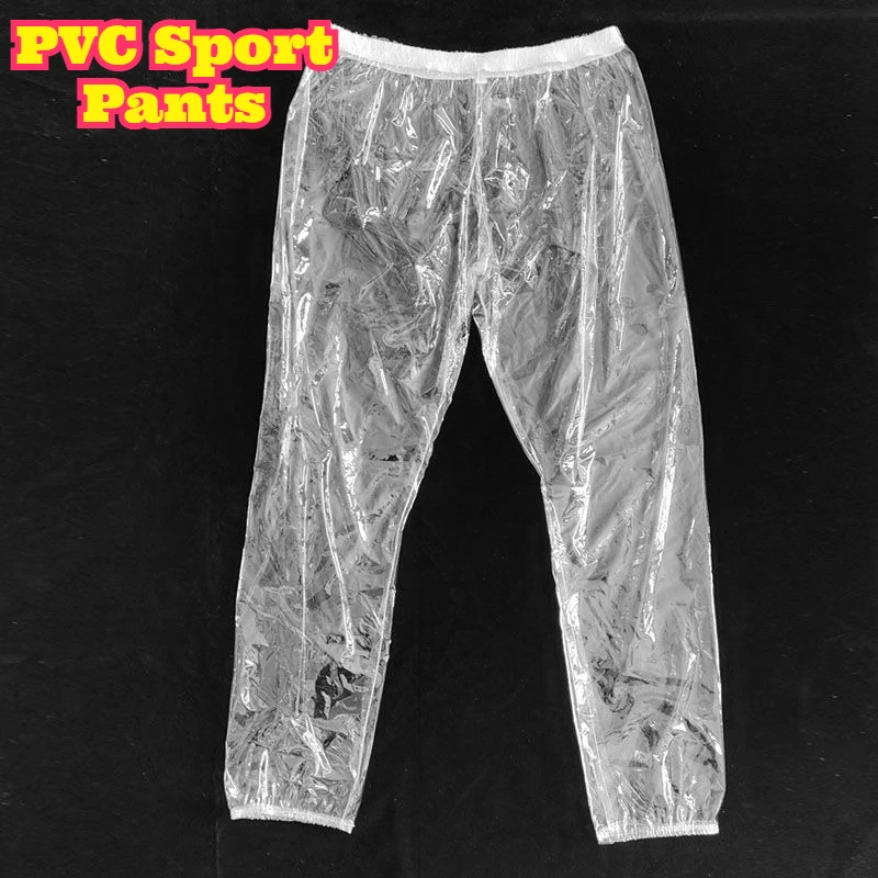 PVC Transparent Plastic Long Trousers Elastic Waist Jogger Style See Through Sport Bottoms Comfortable Sleep Wear Casual Home
PVC Transparent Plastic Long Trousers Elastic Waist Jogger Style See Through Sport Bottoms Comfortable Sleep Wear Casual Home