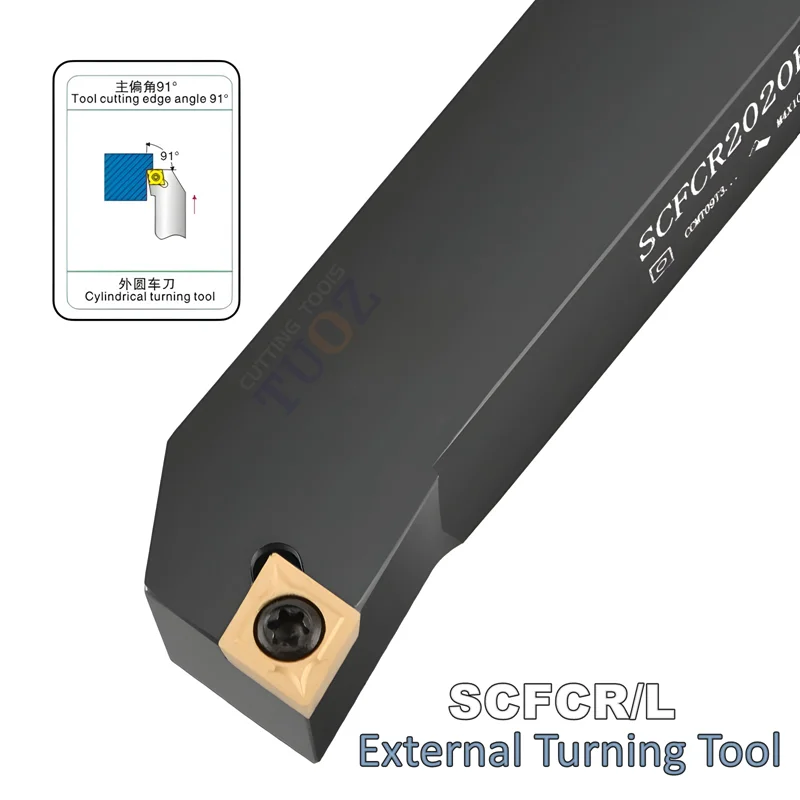 TUOZ SCFCR SCFCL External Turning Tool 1212H09 1616H09 2020K09 2525M09 Cnc Holder Lathe Cutter Shank CCMT CCGT Inserts
TUOZ SCFCR SCFCL External Turning Tool 1212H09 1616H09 2020K09 2525M09 Cnc Holder Lathe Cutter Shank CCMT CCGT Inserts