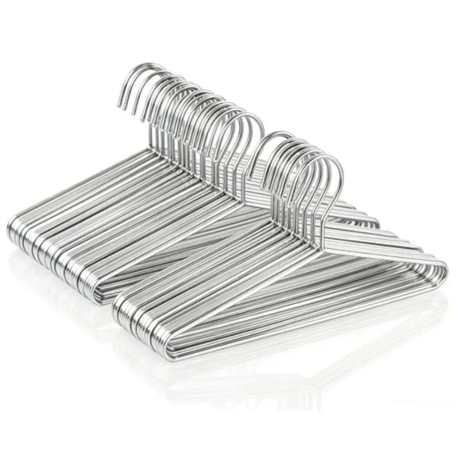 50 Pack Metal Coat Hangers Clothing Hangers Heavy Duty Stainless Steel for Coat Clothes Shirt Suit Pant 16.4 Inch Silver Wire H
50 Pack Metal Coat Hangers Clothing Hangers Heavy Duty Stainless Steel for Coat Clothes Shirt Suit Pant 16.4 Inch Silver Wire H