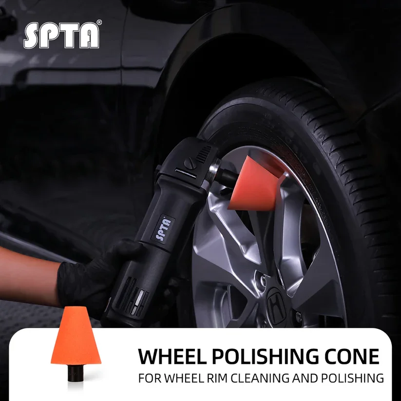 SPTA M14 Polishing Cone, Car Wheel Hub Rotary Poliher Polishing Ball,Car Buffers and Polisher Cone Pad for Drill, Rotary Tool
SPTA M14 Polishing Cone, Car Wheel Hub Rotary Poliher Polishing Ball,Car Buffers and Polisher Cone Pad for Drill, Rotary Tool