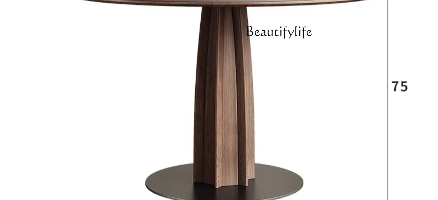 Round table negotiation Italian minimalist retro solid wood style home dining table wabi sandy rock board dining
Round table negotiation Italian minimalist retro solid wood style home dining table wabi sandy rock board dining