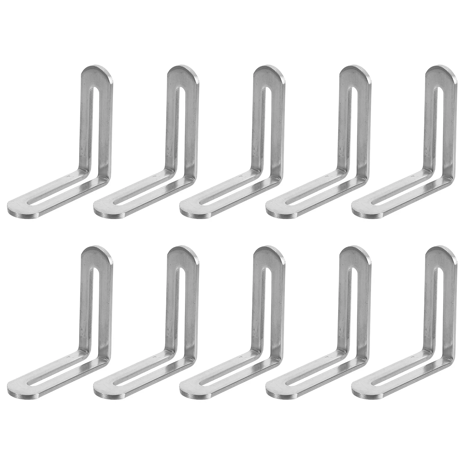 10pcs Stainless Steel Corner Brackets Adjustable L Shape Shelf Mounting Braces Thickened Design Heavy Duty Connectors
10pcs Stainless Steel Corner Brackets Adjustable L Shape Shelf Mounting Braces Thickened Design Heavy Duty Connectors