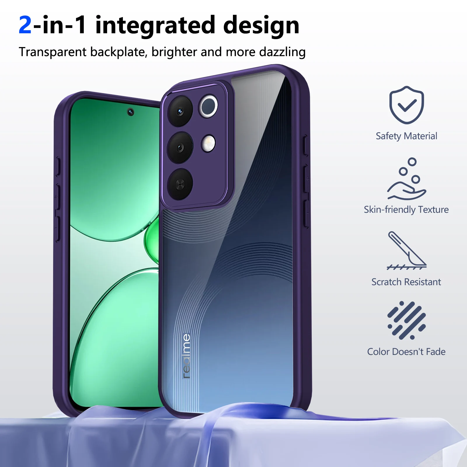 Deluxe Acrylic Clear Matte PC Case Cover for Realme C85 Pro Back Anti Drop Shell Protection for Oppo Realme C85 C85 Pro Fundas
Deluxe Acrylic Clear Matte PC Case Cover for Realme C85 Pro Back Anti Drop Shell Protection for Oppo Realme C85 C85 Pro Fundas