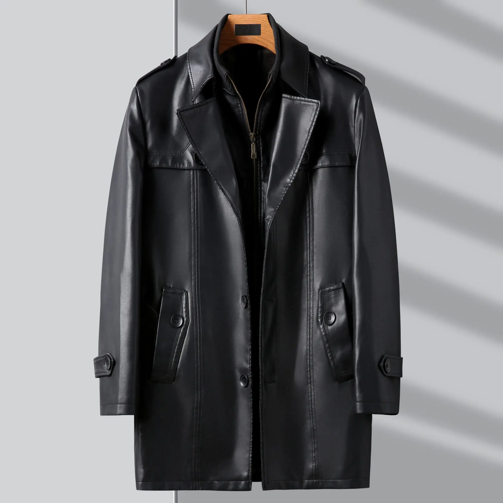 2023 winter high quality trench coat men,men's Slim Fit Faux leather jackets,mens thicken warm Long size S-6XL
2023 winter high quality trench coat men,men's Slim Fit Faux leather jackets,mens thicken warm Long size S-6XL