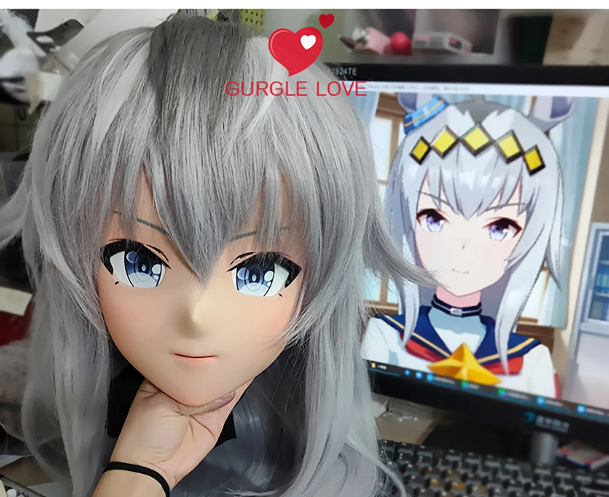 (GLA02)Customize Character Female Girl Resin Half Head Crossdress Cosplay Japanese Anime Role Kigurumi Mask With Eyes And Wig
(GLA02)Customize Character Female Girl Resin Half Head Crossdress Cosplay Japanese Anime Role Kigurumi Mask With Eyes And Wig