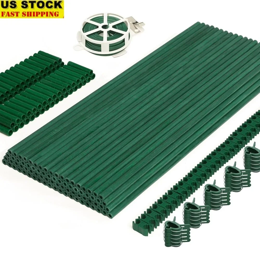 249pcs Garden Stakes Kit Fiberglass Plant Sticks Supports Accessories DIY Multi Length Tomato Cucumber Plant Supports Durable
249pcs Garden Stakes Kit Fiberglass Plant Sticks Supports Accessories DIY Multi Length Tomato Cucumber Plant Supports Durable