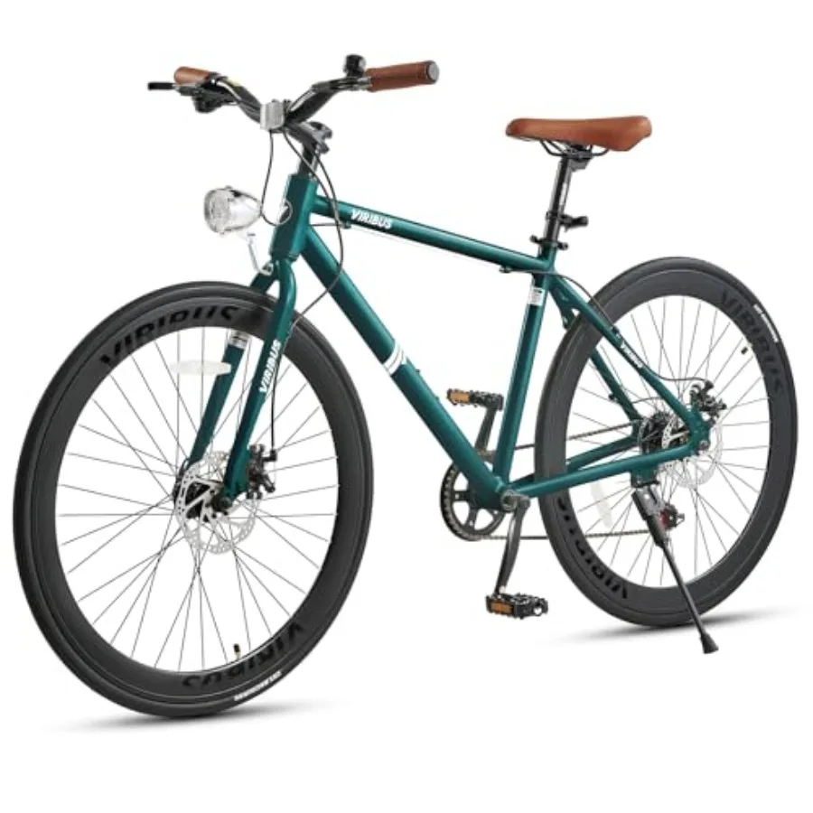 Hybrid Bike for Adults: 28 Inch 700C Road Bicycle with Lightweight Aluminum Frame, Vintage Style, 7 Speed City Commuter Bike fo
Hybrid Bike for Adults: 28 Inch 700C Road Bicycle with Lightweight Aluminum Frame, Vintage Style, 7 Speed City Commuter Bike fo