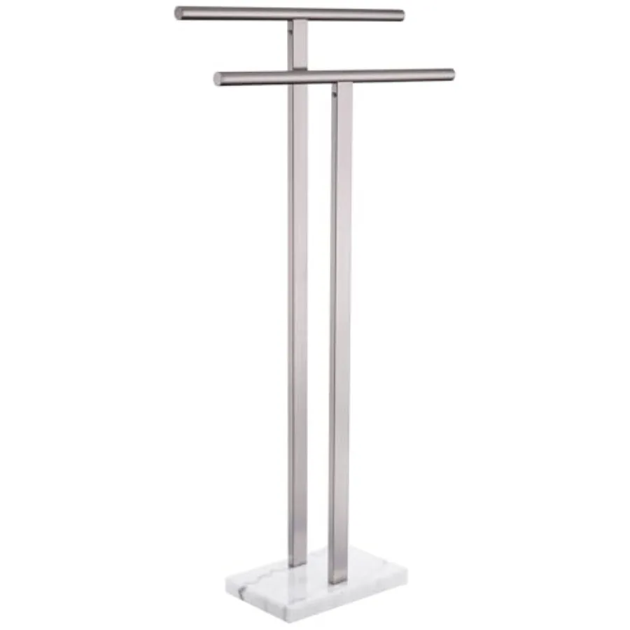 Bathroom Floor Towel Rack Free Standing Brushed Nickel 2-Tier Holder with Heavy Marble Base Thick Stainless Steel Steady Design
Bathroom Floor Towel Rack Free Standing Brushed Nickel 2-Tier Holder with Heavy Marble Base Thick Stainless Steel Steady Design