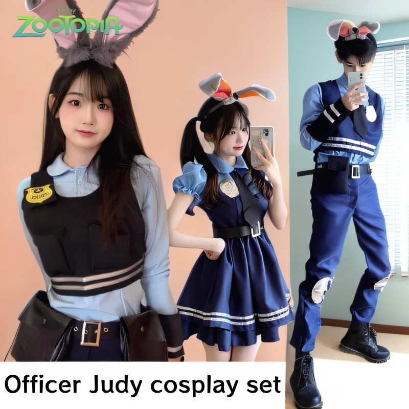 Kawaii Disney anime Judy Rabbit Cosplay Skirt Suit Crazy Zootopia Rabbit Police Officer Men's Cosplay Comic Exhibition Costume
Kawaii Disney anime Judy Rabbit Cosplay Skirt Suit Crazy Zootopia Rabbit Police Officer Men's Cosplay Comic Exhibition Costume
