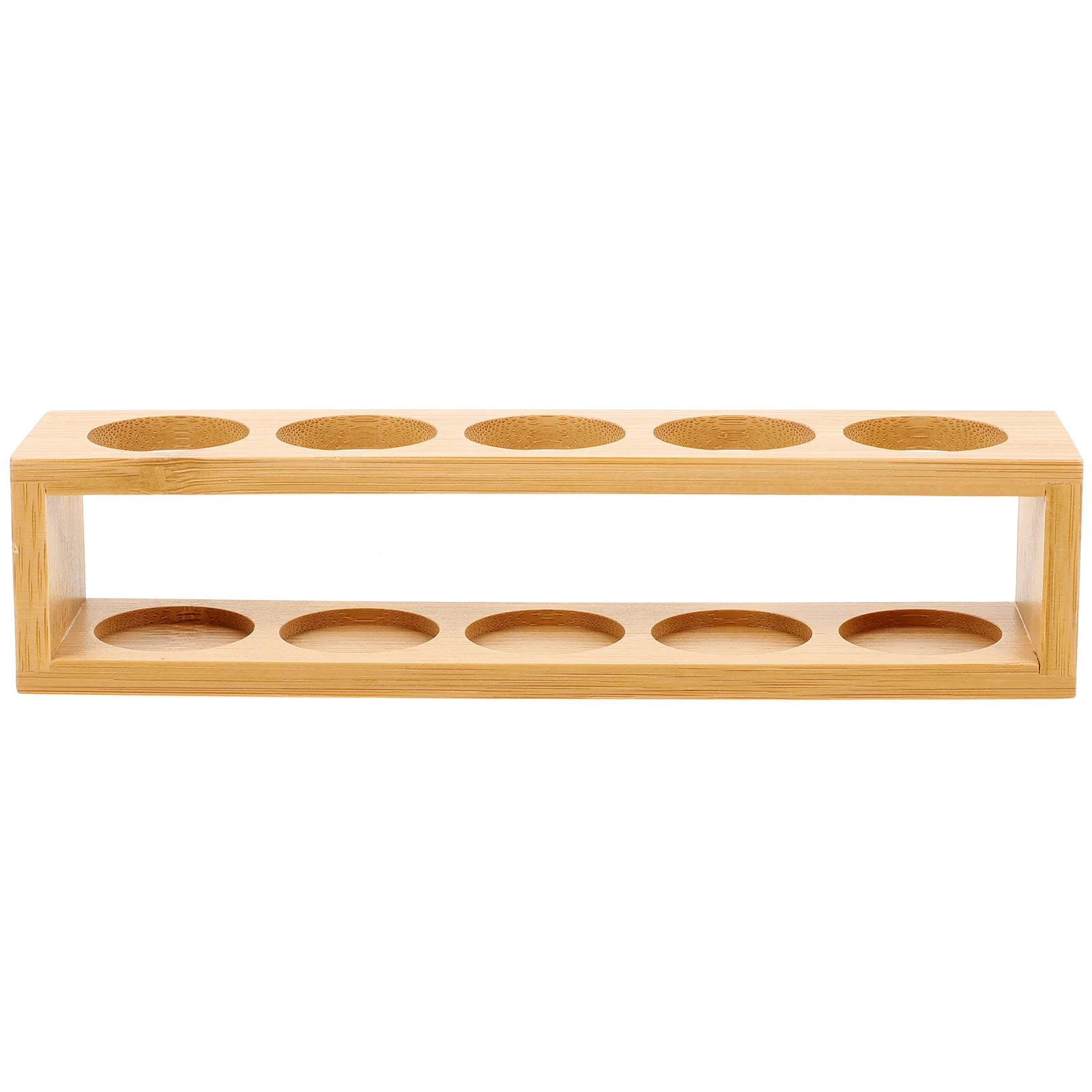1Pcs Essential Oil Rack Natural Wood 5-Slot Display Shelf for Bottles Storage Organizer Desktop Decor Hydroponic Flowers
1Pcs Essential Oil Rack Natural Wood 5-Slot Display Shelf for Bottles Storage Organizer Desktop Decor Hydroponic Flowers