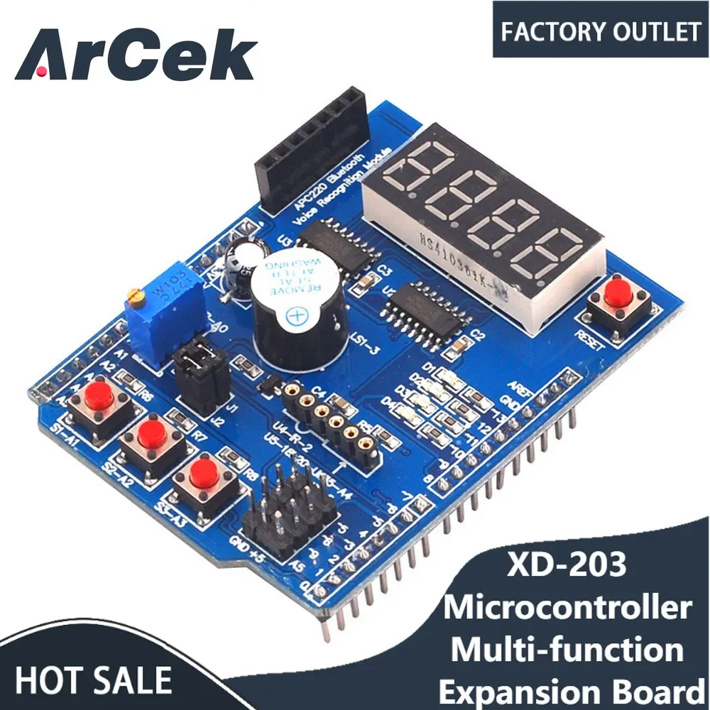 Multi Function Shield with Buzzer LM35 4 Digit Digital LED Expansion Board Module for Arduino UNO R3 Lenardo Mega2560 Diy Kit
Multi Function Shield with Buzzer LM35 4 Digit Digital LED Expansion Board Module for Arduino UNO R3 Lenardo Mega2560 Diy Kit