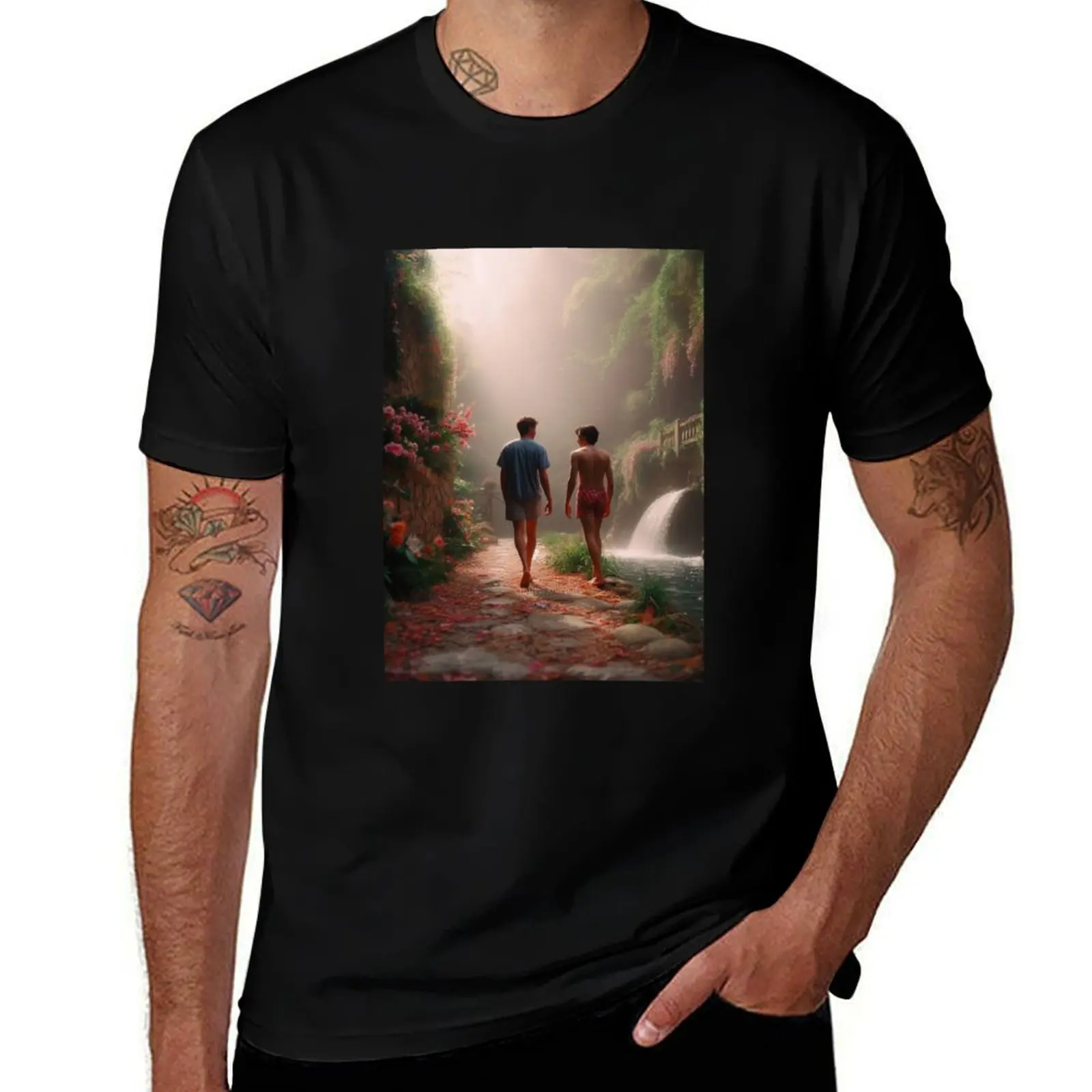 Elio Perlman and Oliver walking CMBYN T-Shirt Plus Size Gym Sports T-Shirt
Elio Perlman and Oliver walking CMBYN T-Shirt Plus Size Gym Sports T-Shirt