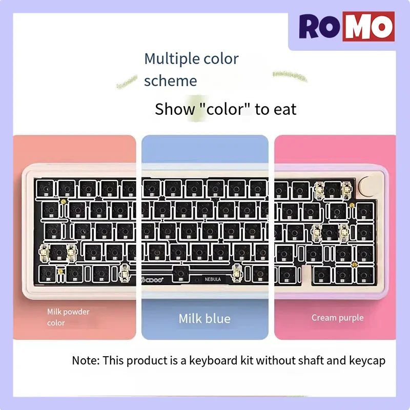 Cidoo Nebula Mechanical Keyboard Kit Wireless Custom Keyboard 66key Gasket Hot Swap RGB PBT Rollover Girls Office Keyboard Kit
Cidoo Nebula Mechanical Keyboard Kit Wireless Custom Keyboard 66key Gasket Hot Swap RGB PBT Rollover Girls Office Keyboard Kit