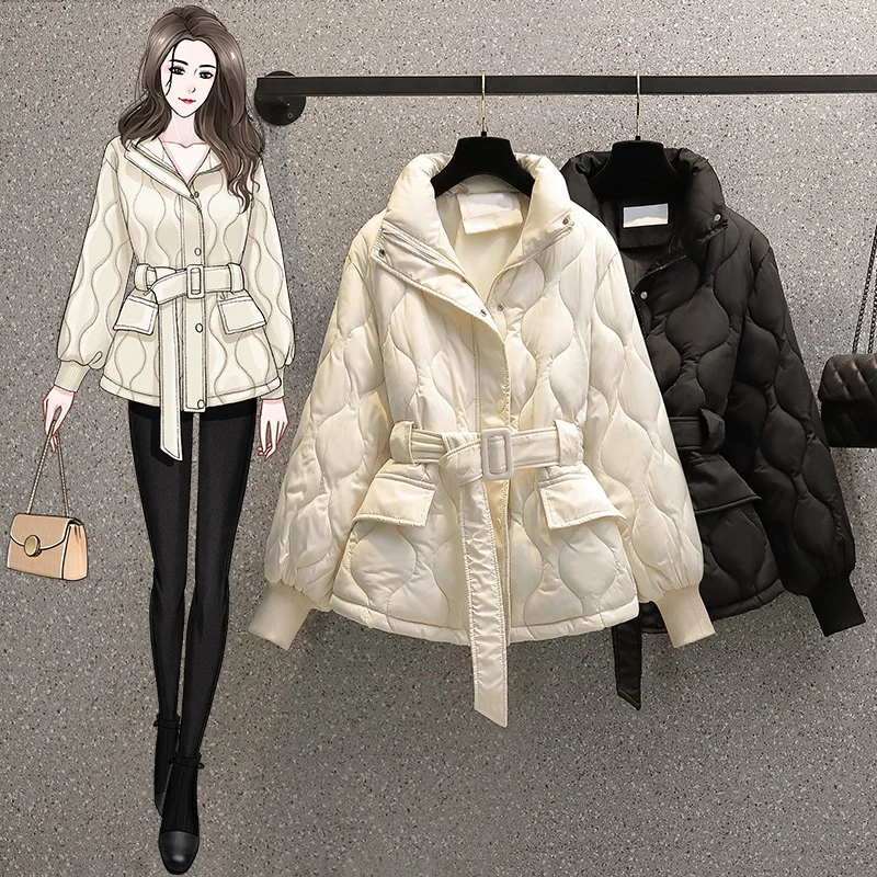 Women's Winter Parka Coat Brand down Cotton Jaet ort Sle Korean Version Zipper Closure Long Sve Collar
Women's Winter Parka Coat Brand down Cotton Jaet ort Sle Korean Version Zipper Closure Long Sve Collar