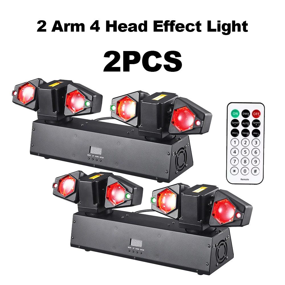 2PCS 80W LED Stage Light RGBW LED Red Green Laser Strobe 13/23CH DMX Sound Activated DJ Disco Party Light for Bar KTV Wedding
2PCS 80W LED Stage Light RGBW LED Red Green Laser Strobe 13/23CH DMX Sound Activated DJ Disco Party Light for Bar KTV Wedding