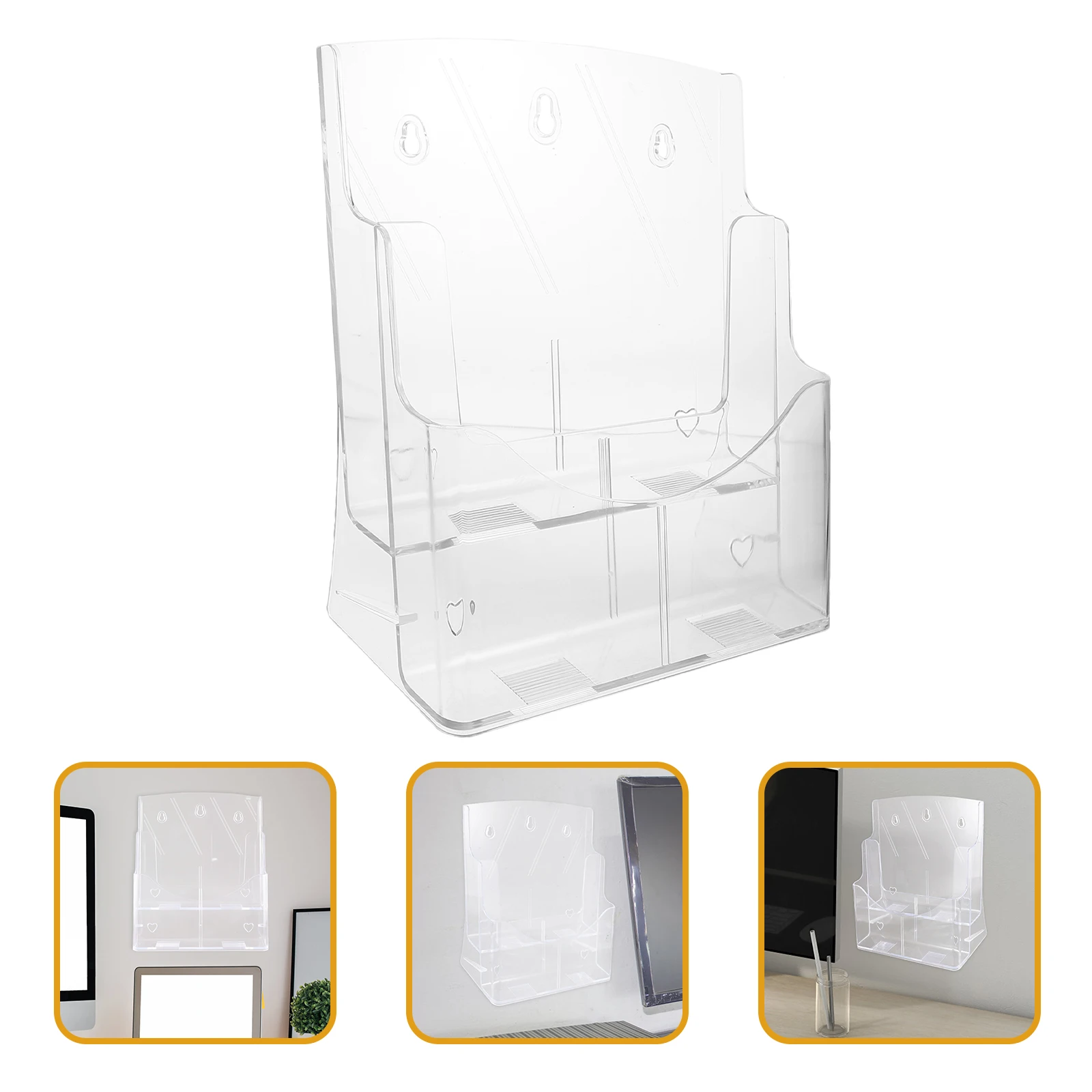 Clear A4 Holder Free Standing File Folder Rack Document Shelf Divider Office Literature Stand Pamphlet Display Magazine
Clear A4 Holder Free Standing File Folder Rack Document Shelf Divider Office Literature Stand Pamphlet Display Magazine