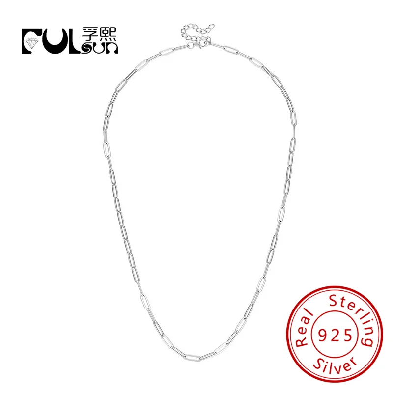 Кубинские цепочки Fulsun, изысканное ожерелье из стерлингового серебра 925 пробы с канцелярскими зажимами
Кубинские цепочки Fulsun, изысканное ожерелье из стерлингового серебра 925 пробы с канцелярскими зажимами