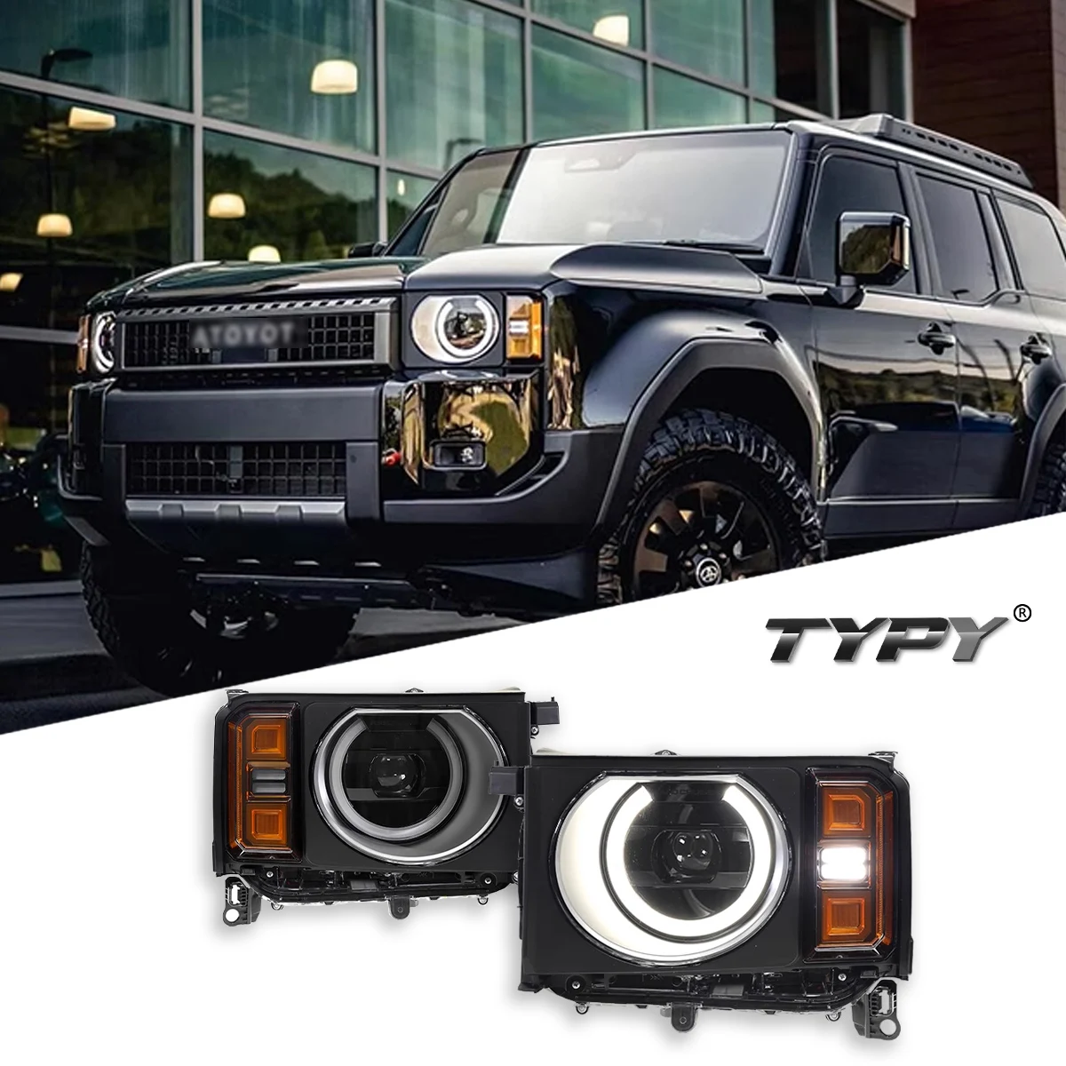 TYPY автомобильная фара для Toyota Prado LC250 2024-2025, обновленная модифицированная новая DRL, динамический указатель поворота, светодиодная фара, автоаксессуары
TYPY автомобильная фара для Toyota Prado LC250 2024-2025, обновленная модифицированная новая DRL, динамический указатель поворота, светодиодная фара, автоаксессуары