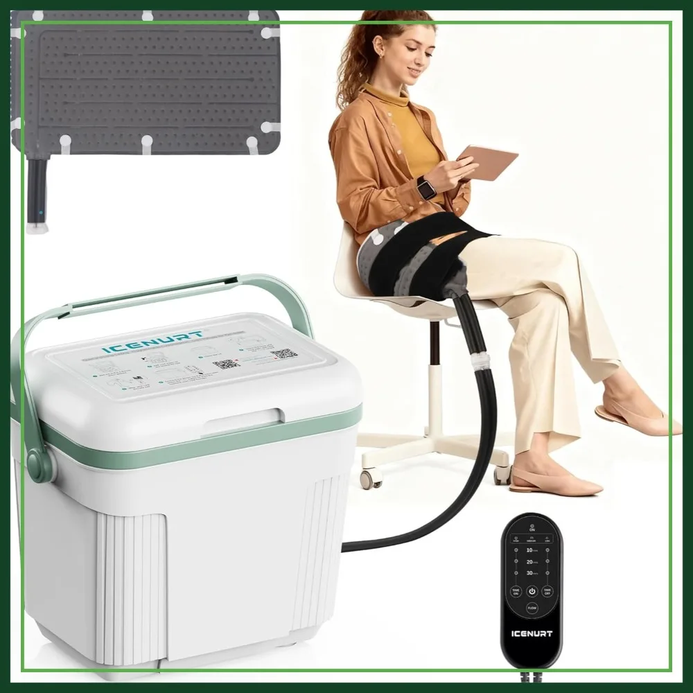 Cold Therapy Machine with Programmable Timer, Portable Ice Machine for Hip After Surgery, Hip Replacement Recovery System, Cryotherapy Pain Relief w/Compression Pad
Cold Therapy Machine with Programmable Timer, Portable Ice Machine for Hip After Surgery, Hip Replacement Recovery System, Cryotherapy Pain Relief w/Compression Pad