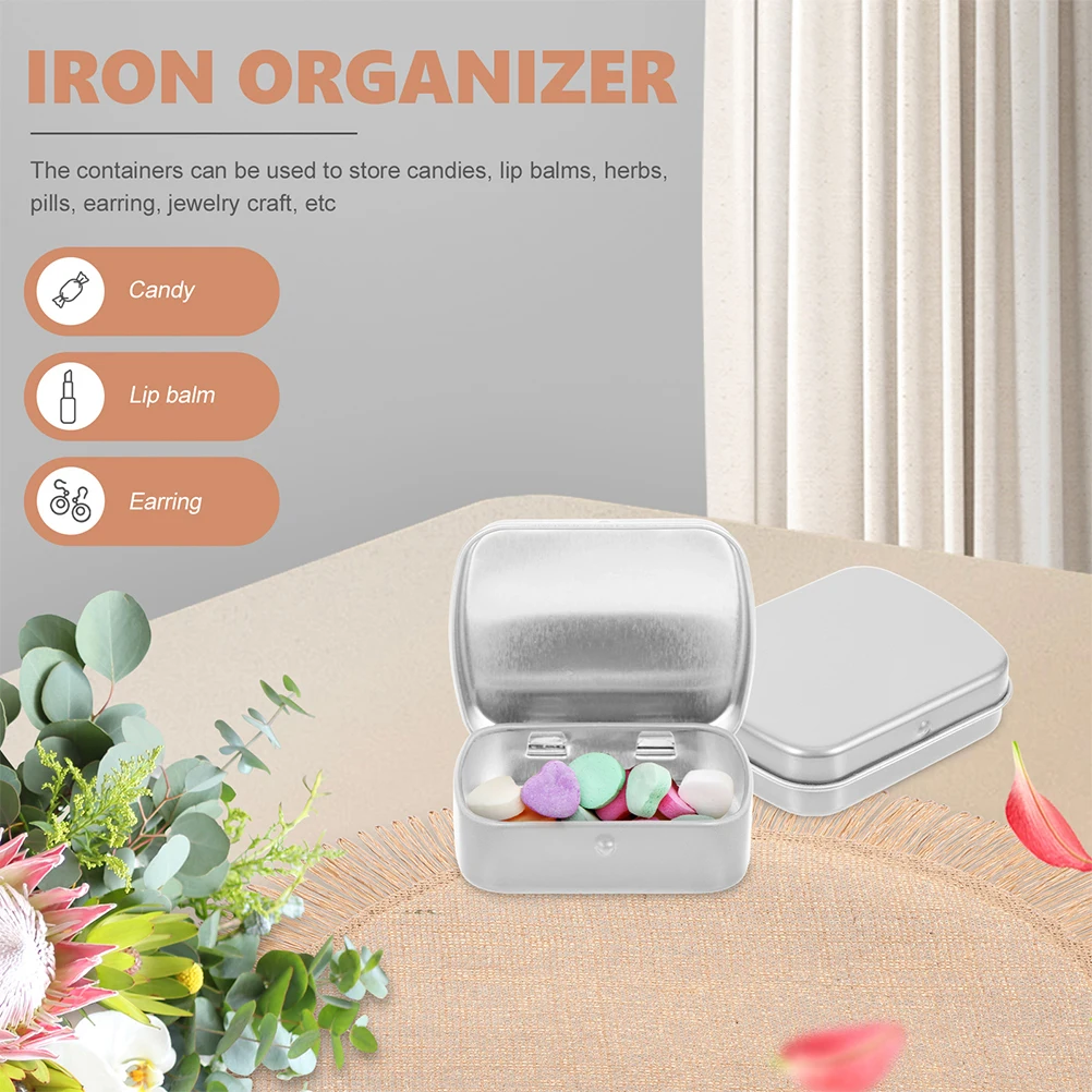 5Pcs Mini Iron Storage Boxes Rectangular Candy Cases Small Objects Organizer Portable Storage Containers with Lids for USB Keys
5Pcs Mini Iron Storage Boxes Rectangular Candy Cases Small Objects Organizer Portable Storage Containers with Lids for USB Keys