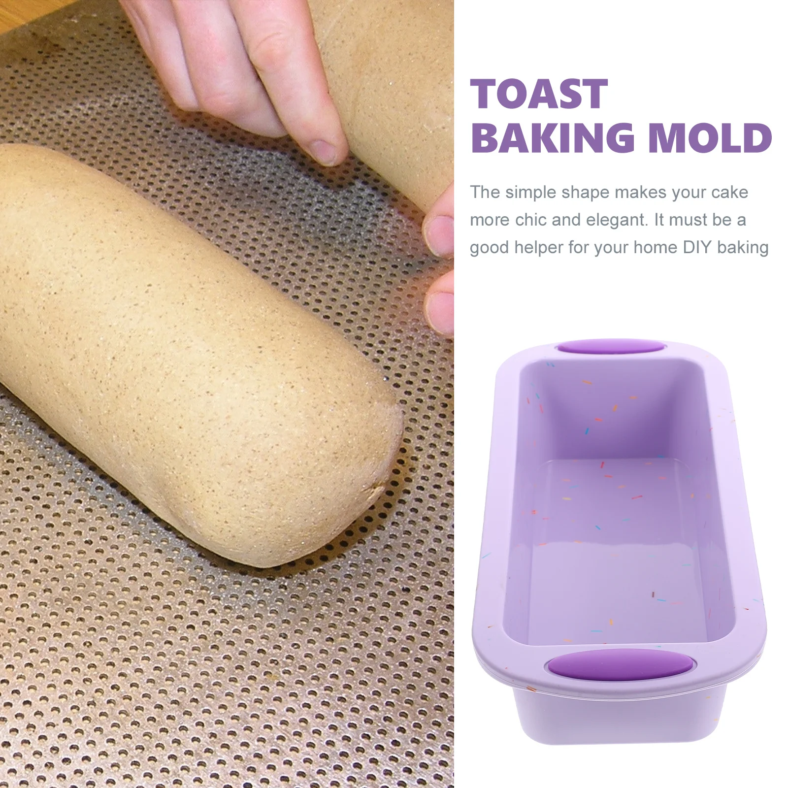 Silicone Baking Mold Loaf Pan Toast Bread Cake Molds Nonstick Flexible Practical Oven Safe Microwave Resistant Easy Demold Wash
Silicone Baking Mold Loaf Pan Toast Bread Cake Molds Nonstick Flexible Practical Oven Safe Microwave Resistant Easy Demold Wash