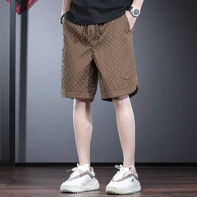 Loose Casual Men's orts Brit Cool Summer Beachwear Dstring Five-Quarter Length Faionable Youth Active Polyester Fiber
Loose Casual Men's orts Brit Cool Summer Beachwear Dstring Five-Quarter Length Faionable Youth Active Polyester Fiber