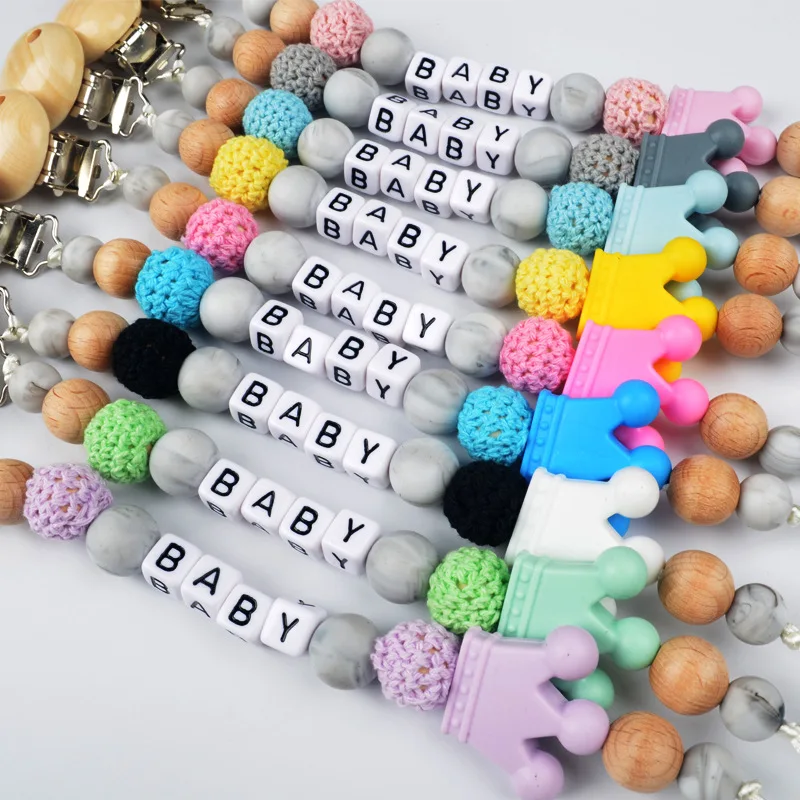 Baby Pacifier Chain Clip Nursing Teether Soother Holder Silicone Beads Chain Wooden Clip DIY Dummy Nipple Holder Leash 
Baby Pacifier Chain Clip Nursing Teether Soother Holder Silicone Beads Chain Wooden Clip DIY Dummy Nipple Holder Leash