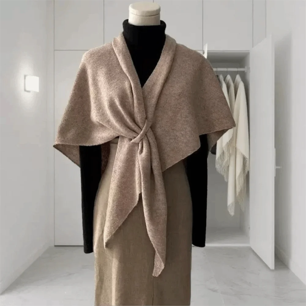 Simple Korean Style Striped Scarf Cashmere Knitted Triangle Scarf Windproof Thickened Cape Wraps Girls
Simple Korean Style Striped Scarf Cashmere Knitted Triangle Scarf Windproof Thickened Cape Wraps Girls