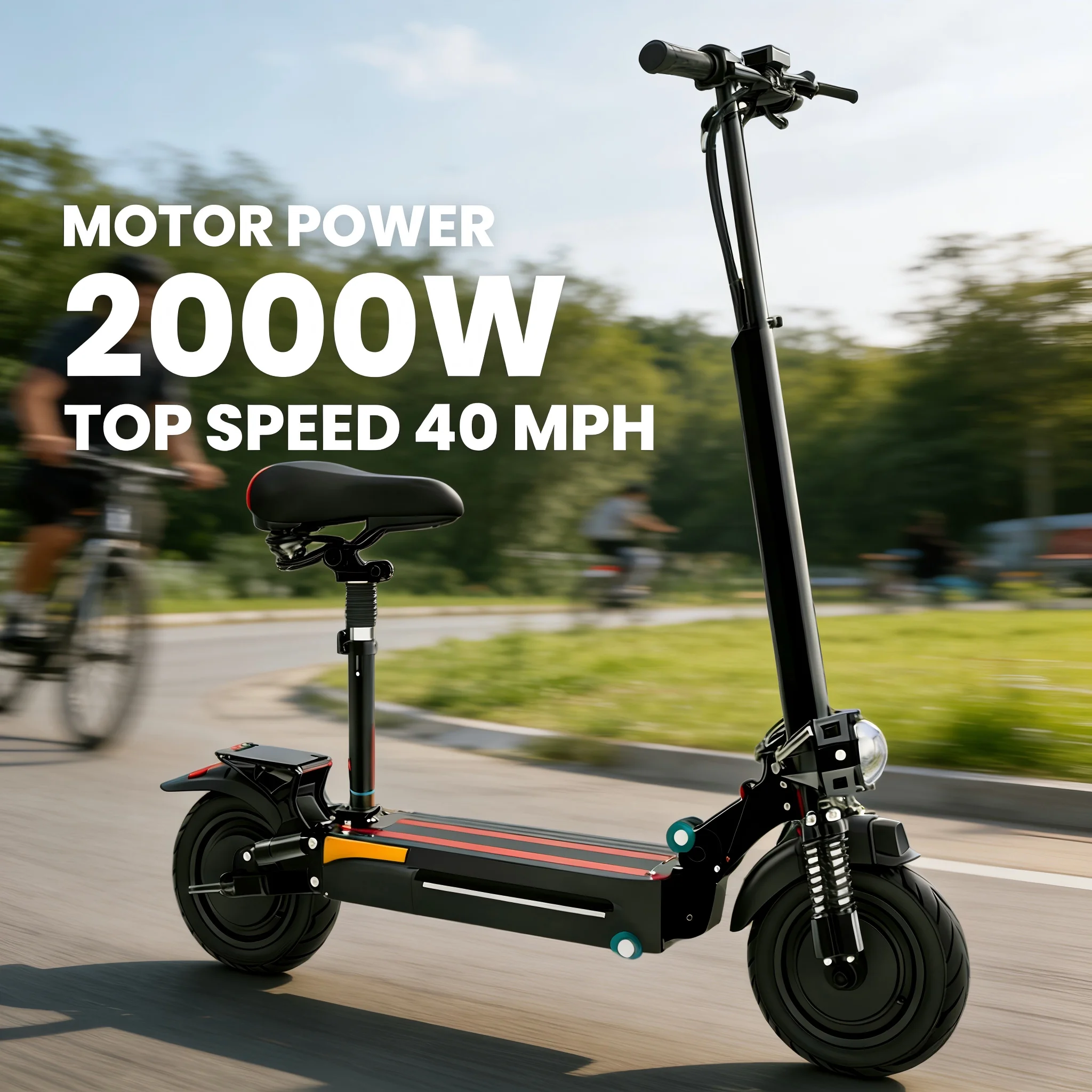 X500 Powerful Electric Scooter for Adults, Foldable Dual Motor 2000W, 40MPH Max Speed, 40 Miles Long Range, LCD Display
X500 Powerful Electric Scooter for Adults, Foldable Dual Motor 2000W, 40MPH Max Speed, 40 Miles Long Range, LCD Display