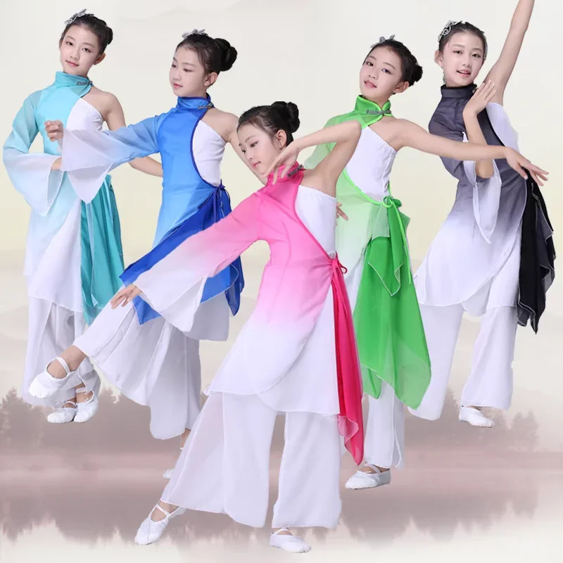 Children's Classical Costumes Yangko Dance Elegant Ink Chinese Wind Umbrella Dance Clothing Children's Dance Clothes
Children's Classical Costumes Yangko Dance Elegant Ink Chinese Wind Umbrella Dance Clothing Children's Dance Clothes