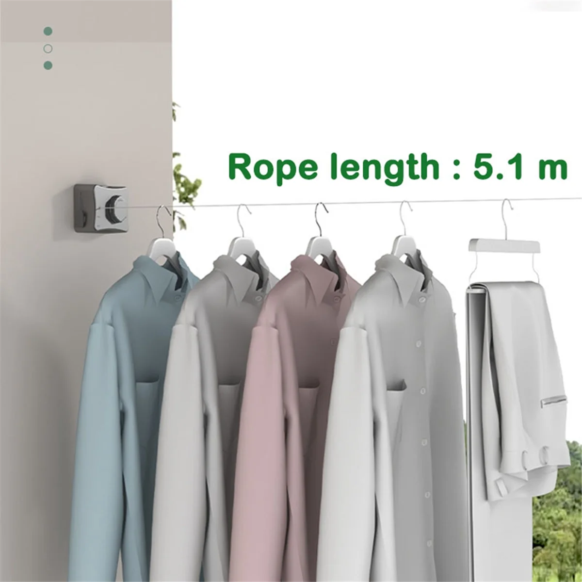 ABIY-Wall-Mounted Invisible Retractable Clothesline Adjustable Clothesline Clothes Drying Rack Storage White
ABIY-Wall-Mounted Invisible Retractable Clothesline Adjustable Clothesline Clothes Drying Rack Storage White